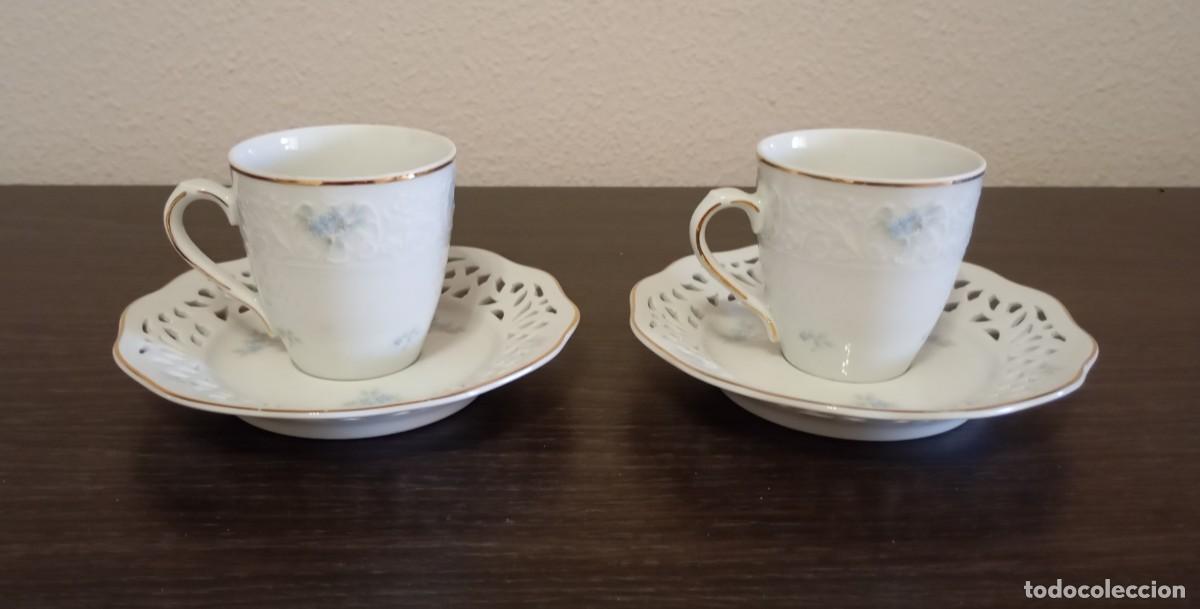 Antig&uuml;edades: BONITO JUEGO DE CAF&Eacute;(2 TAZAS+2 PLATILLOS)DE PORCELANA DE ALTA CALIDAD ALEMANA,SCHUMANN, ARZBERG