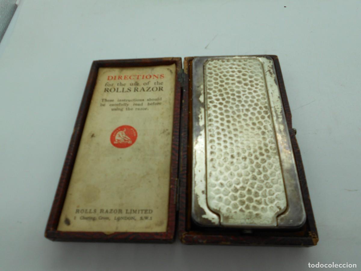 Antig&uuml;edades: caja roll razor limited afilador asentador antiguo de cuchillas de afeitar