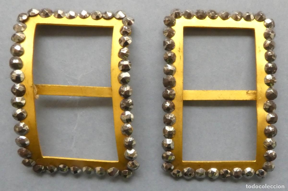 Antig&uuml;edades: ANTIGUAS HEBILLAS MET&Aacute;LICAS PARA ZAPATOS PPIO.S.XX