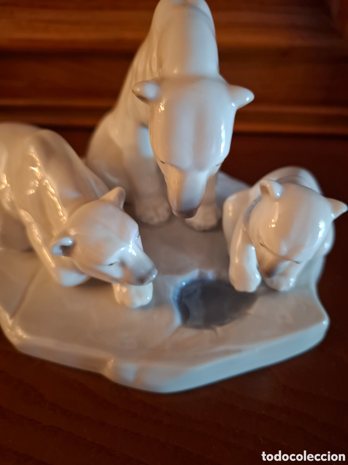 Antig&uuml;edades: Figura Lladro, familia de osos polares