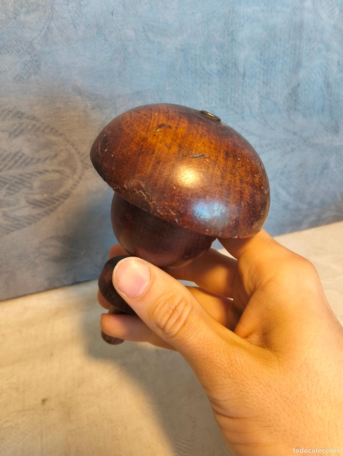 Antiques: Copa remate copete decoraci&oacute;n de mueble antiguo de madera torneada para repuestos finales S.XIX