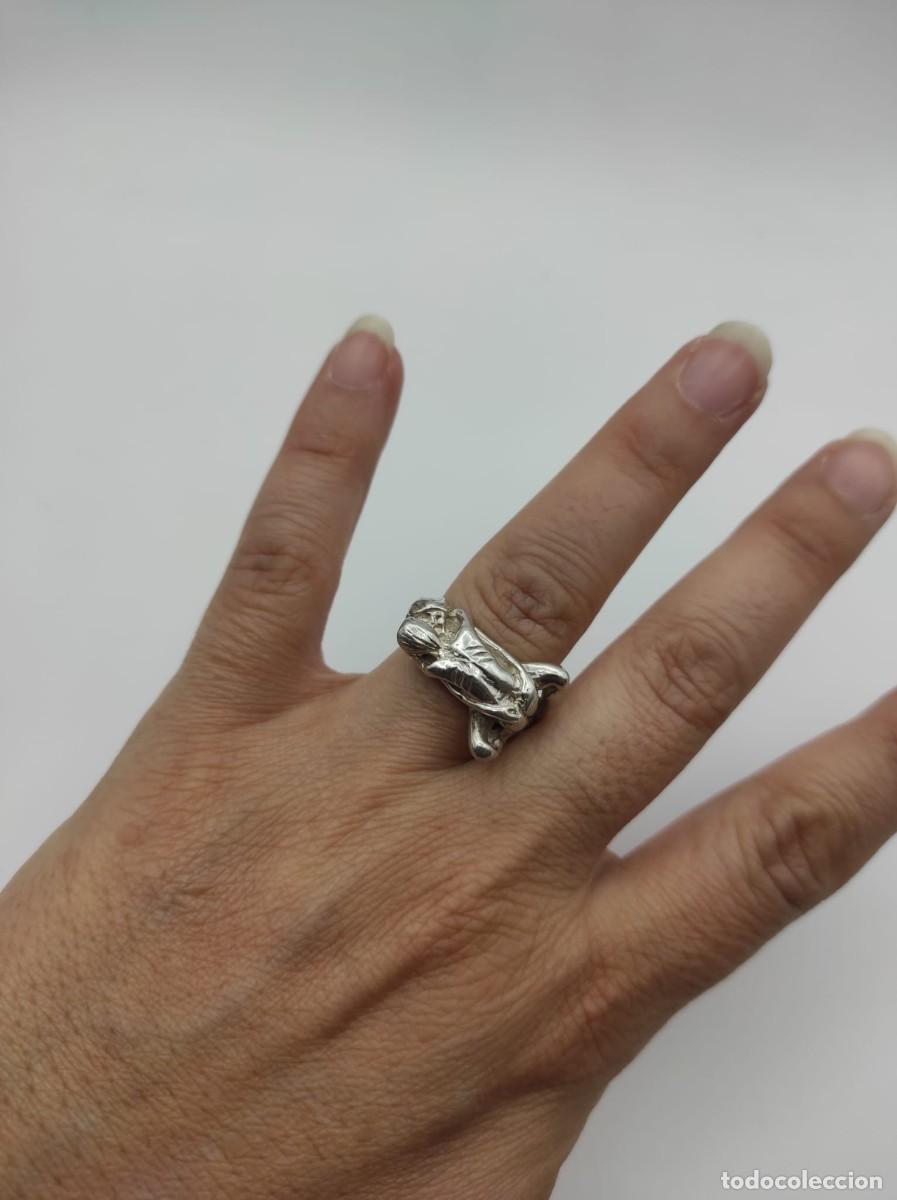 Antig&uuml;edades: ANILLO DE PLATA CON DISE&Ntilde;O SEXUAL - Foto 4