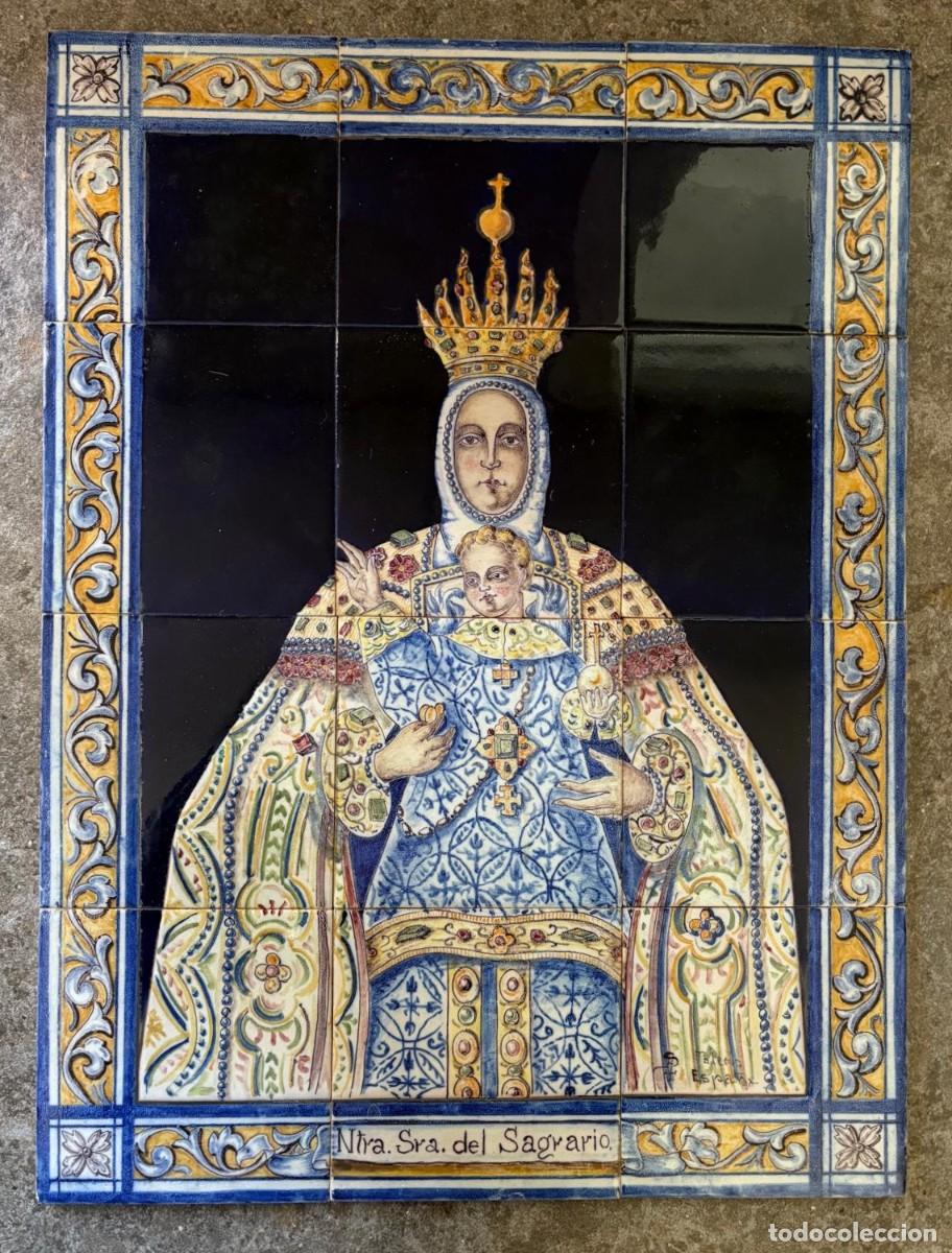 Antig&uuml;edades: ANTIGUO PANEL DE AZULEJOS - Foto 1