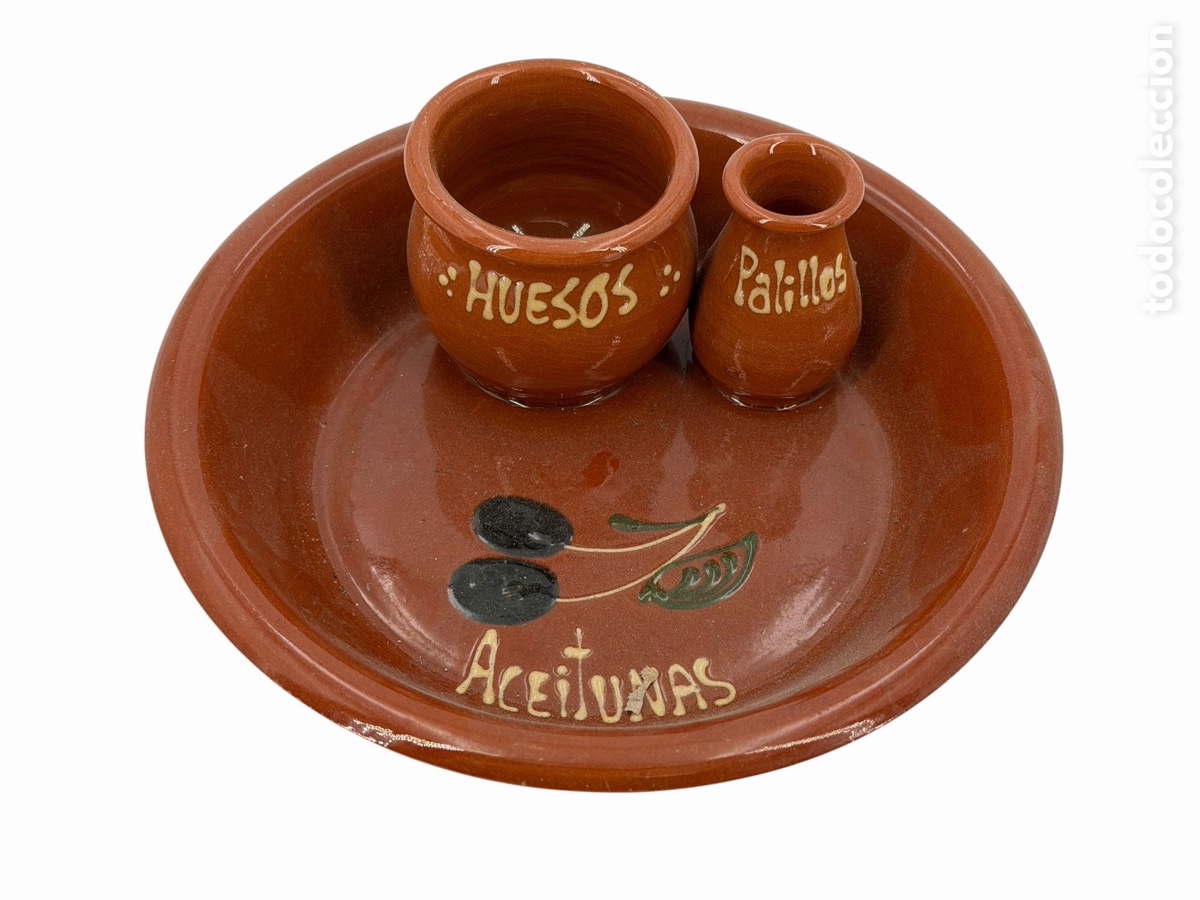 Antiquit&auml;ten: Plato de Aceitunas y Palillos