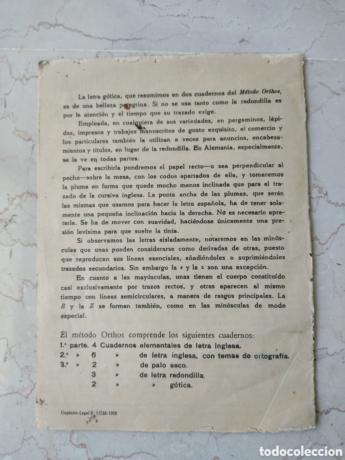 Antig&uuml;edades: ORTHOS LETRA G&Oacute;TICA N&deg; 2 - Foto 4