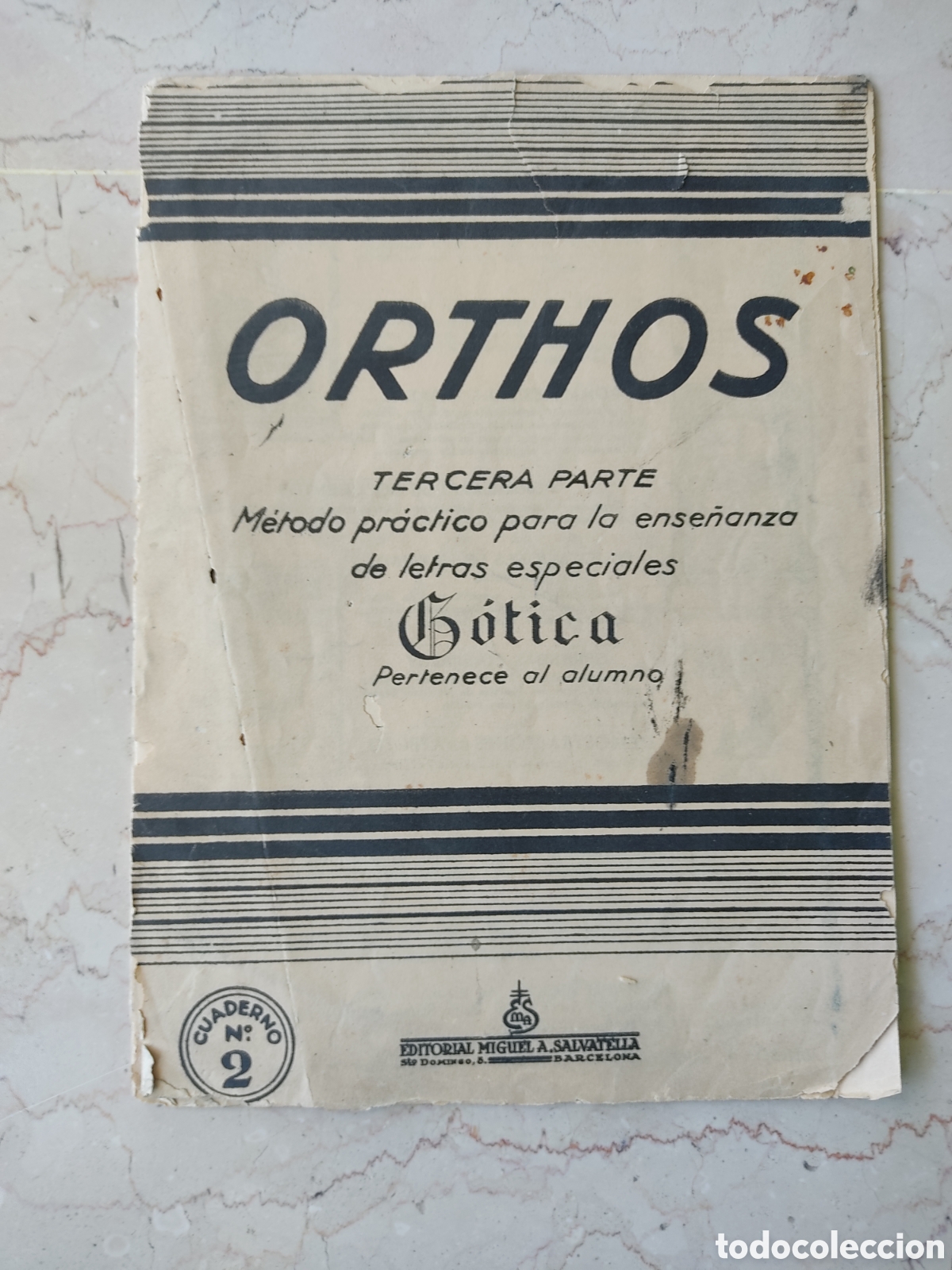 Antig&uuml;edades: ORTHOS LETRA G&Oacute;TICA N&deg; 2 - Foto 1
