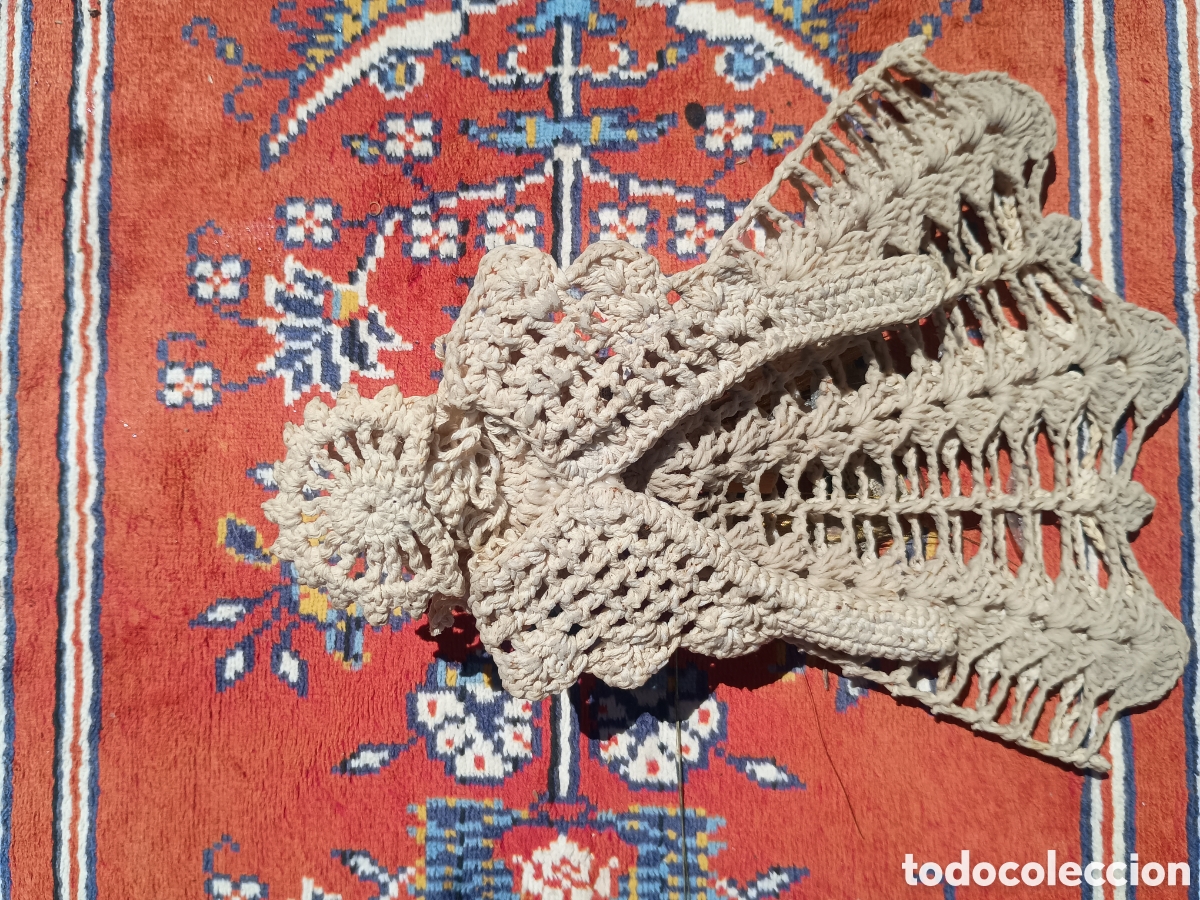 Antig&uuml;edades: Virgen de tela hecha a meno - Foto 3