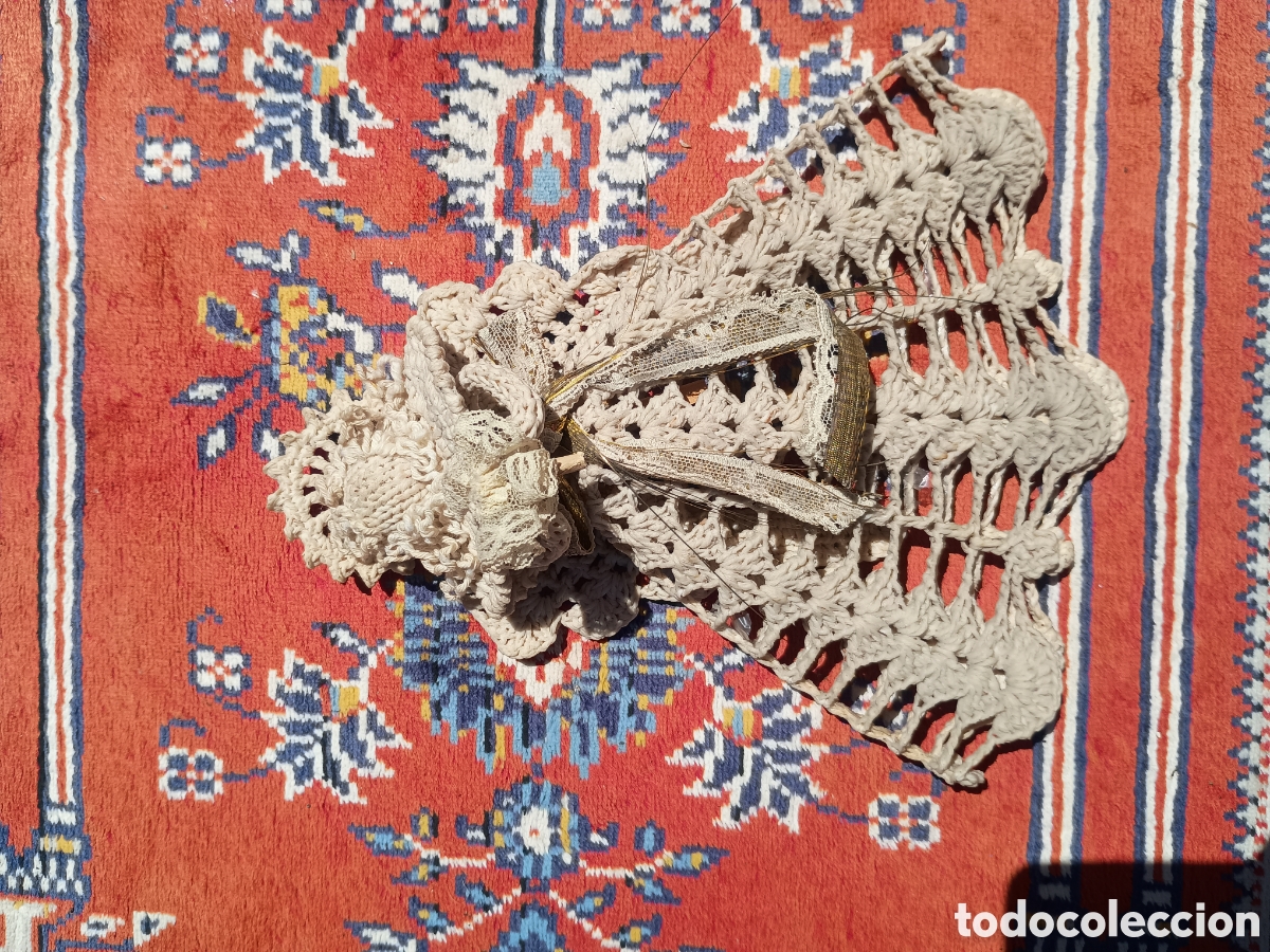 Antig&uuml;edades: Virgen de tela hecha a meno - Foto 1