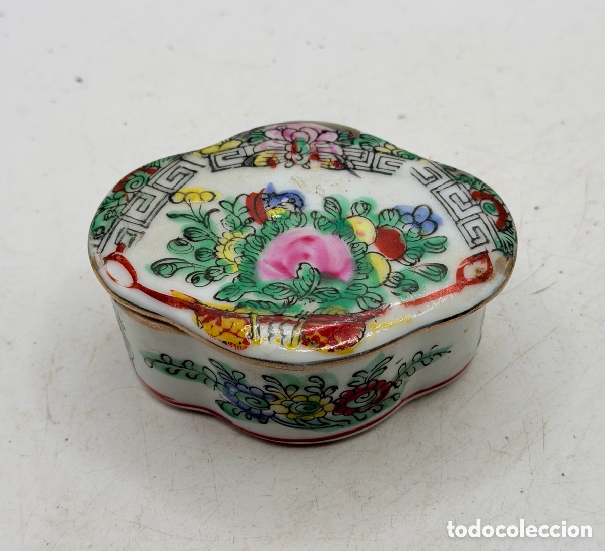 Antiques: Antigua Caja de Cer&aacute;mica Satsuma