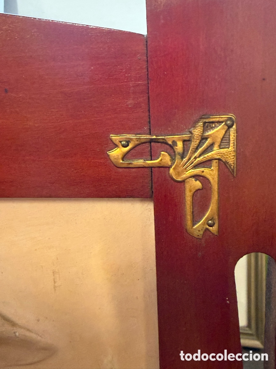 Antig&uuml;edades: PANEL MODERNISTA / JUGENDSTIL ORIGINAL c.1900&ndash;1925 - Foto 3