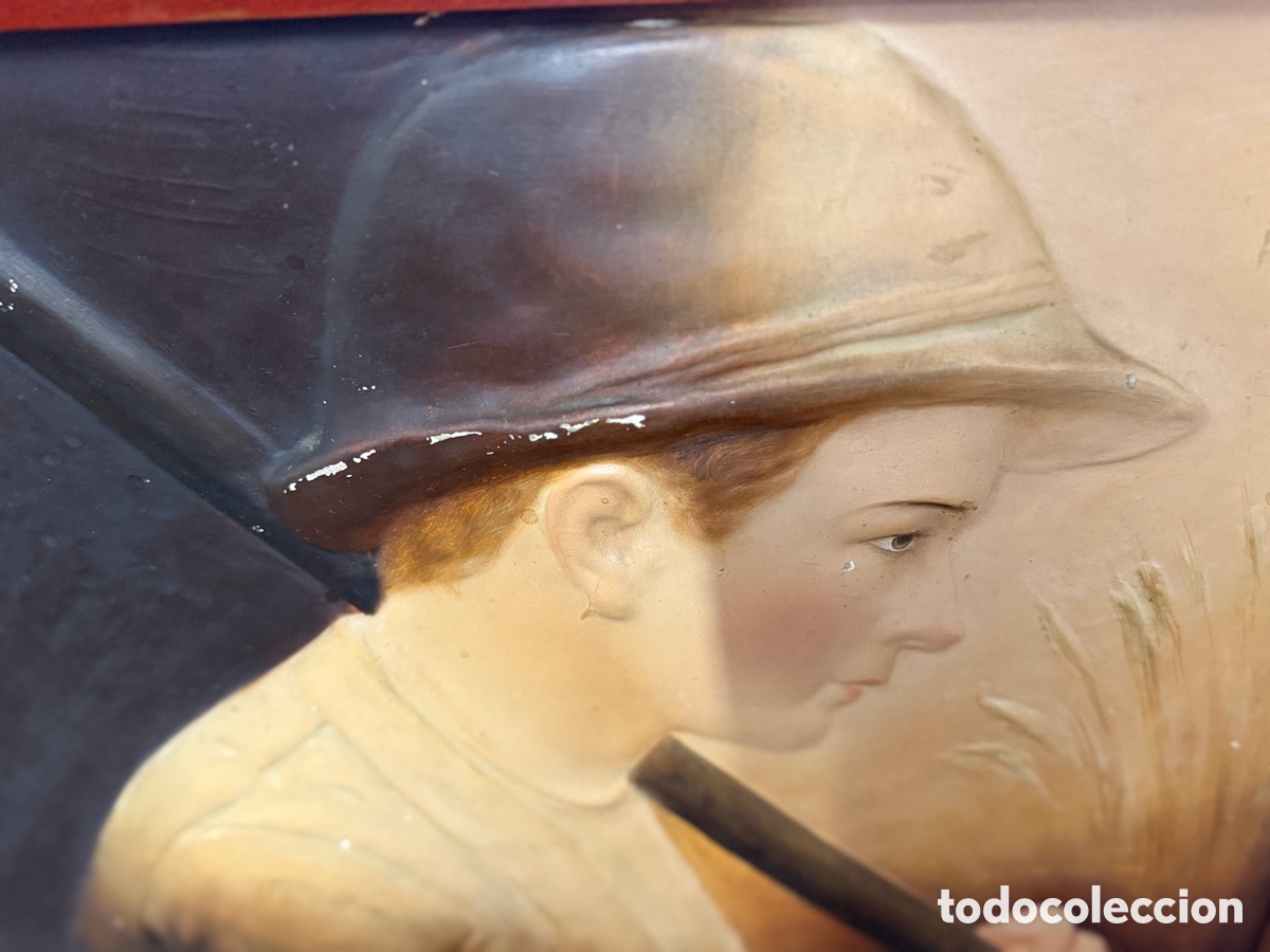 Antig&uuml;edades: PANEL MODERNISTA / JUGENDSTIL ORIGINAL c.1900&ndash;1925 - Foto 12