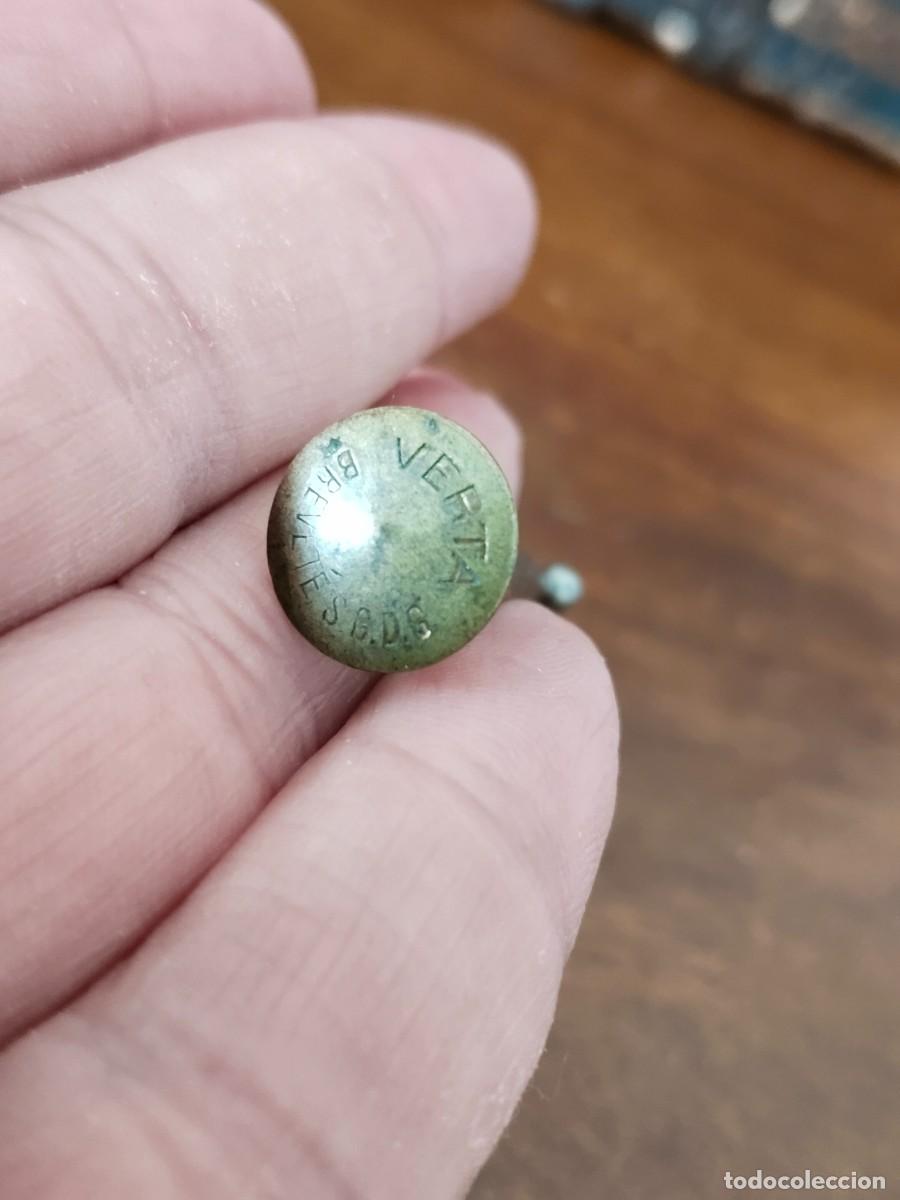 Antig&uuml;edades: Curioso bot&oacute;n broche. Verta Brevet&eacute; S. G. D. G. - Foto 2