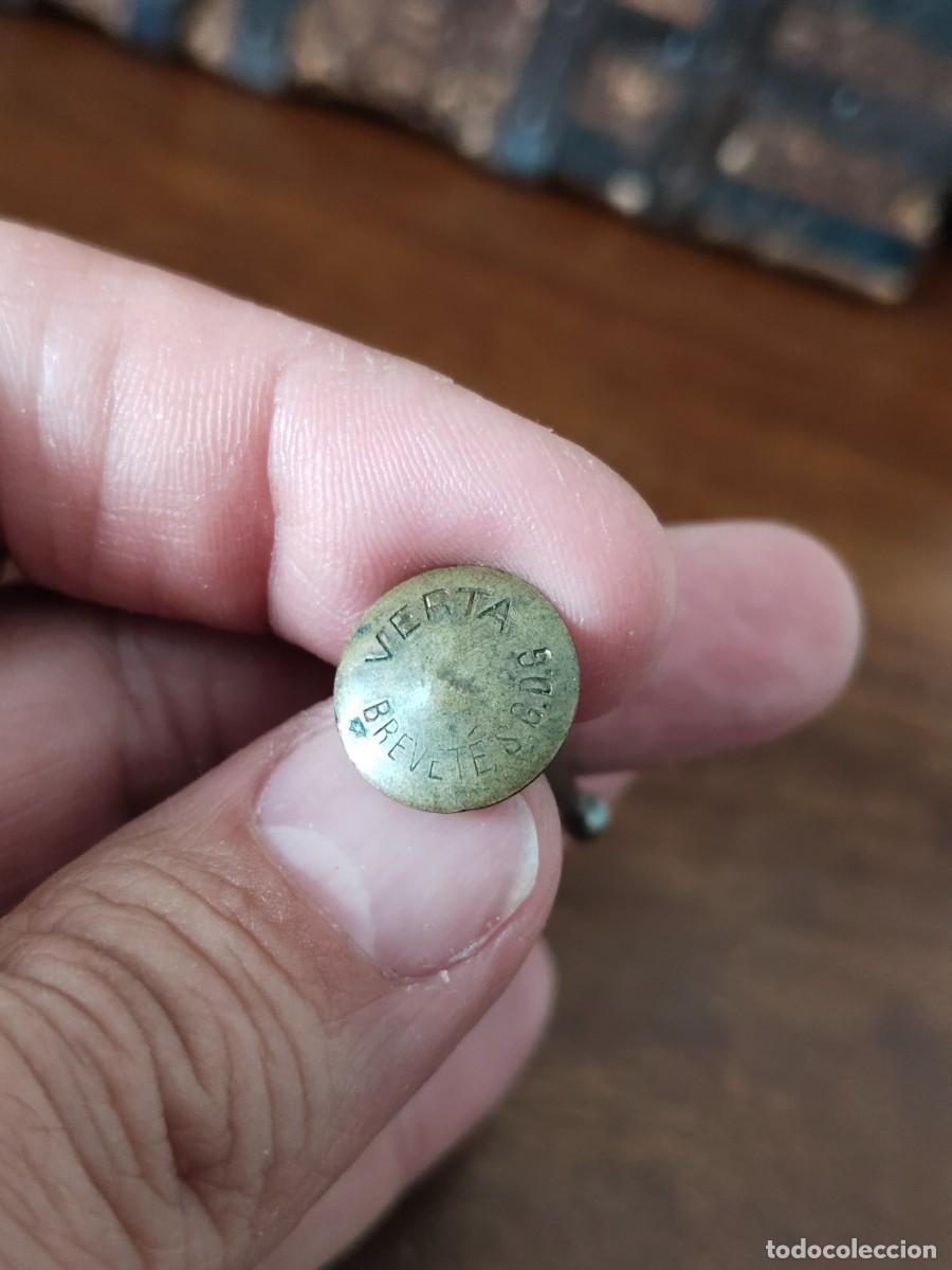 Antig&uuml;edades: Curioso bot&oacute;n broche. Verta Brevet&eacute; S. G. D. G. - Foto 3