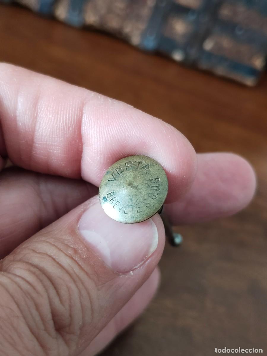 Antig&uuml;edades: Curioso bot&oacute;n broche. Verta Brevet&eacute; S. G. D. G. - Foto 4