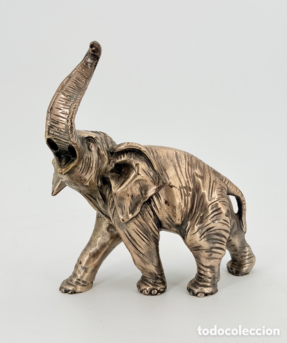 Antiquit&auml;ten: Figura de Elefante Plateado