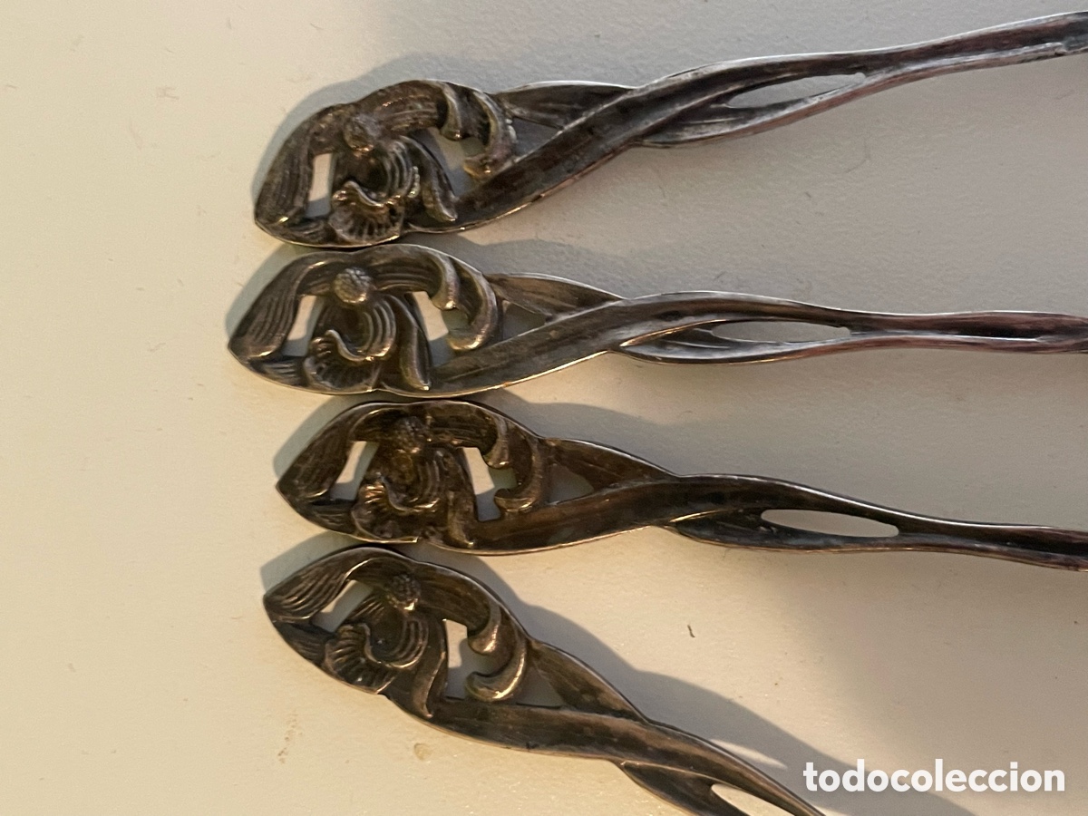 Antig&uuml;edades: Lote de Cucharillas Plat - Foto 2