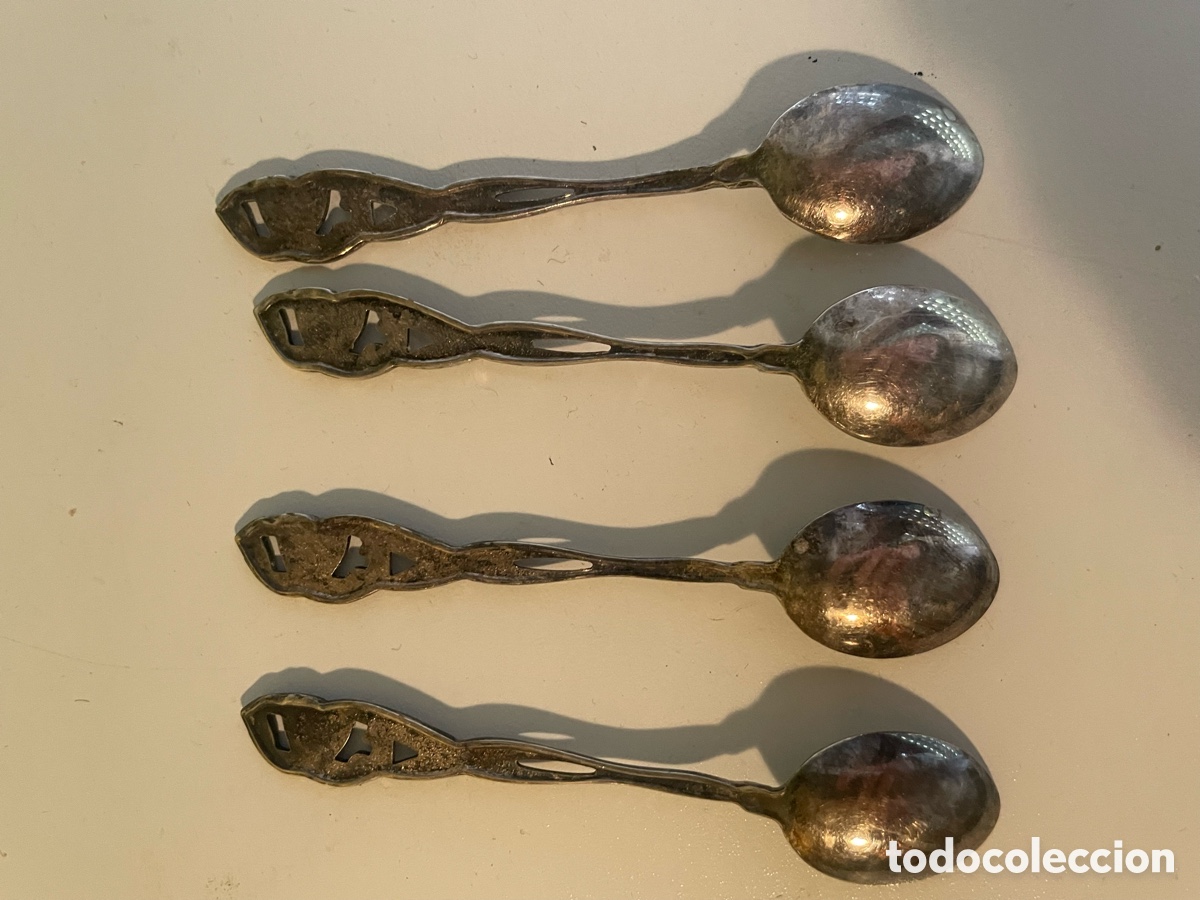 Antig&uuml;edades: Lote de Cucharillas Plat - Foto 4