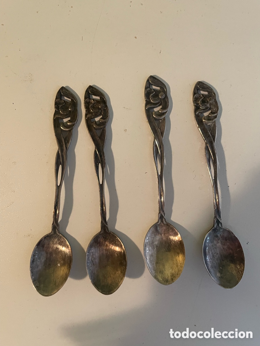Antig&uuml;edades: Lote de Cucharillas Plat