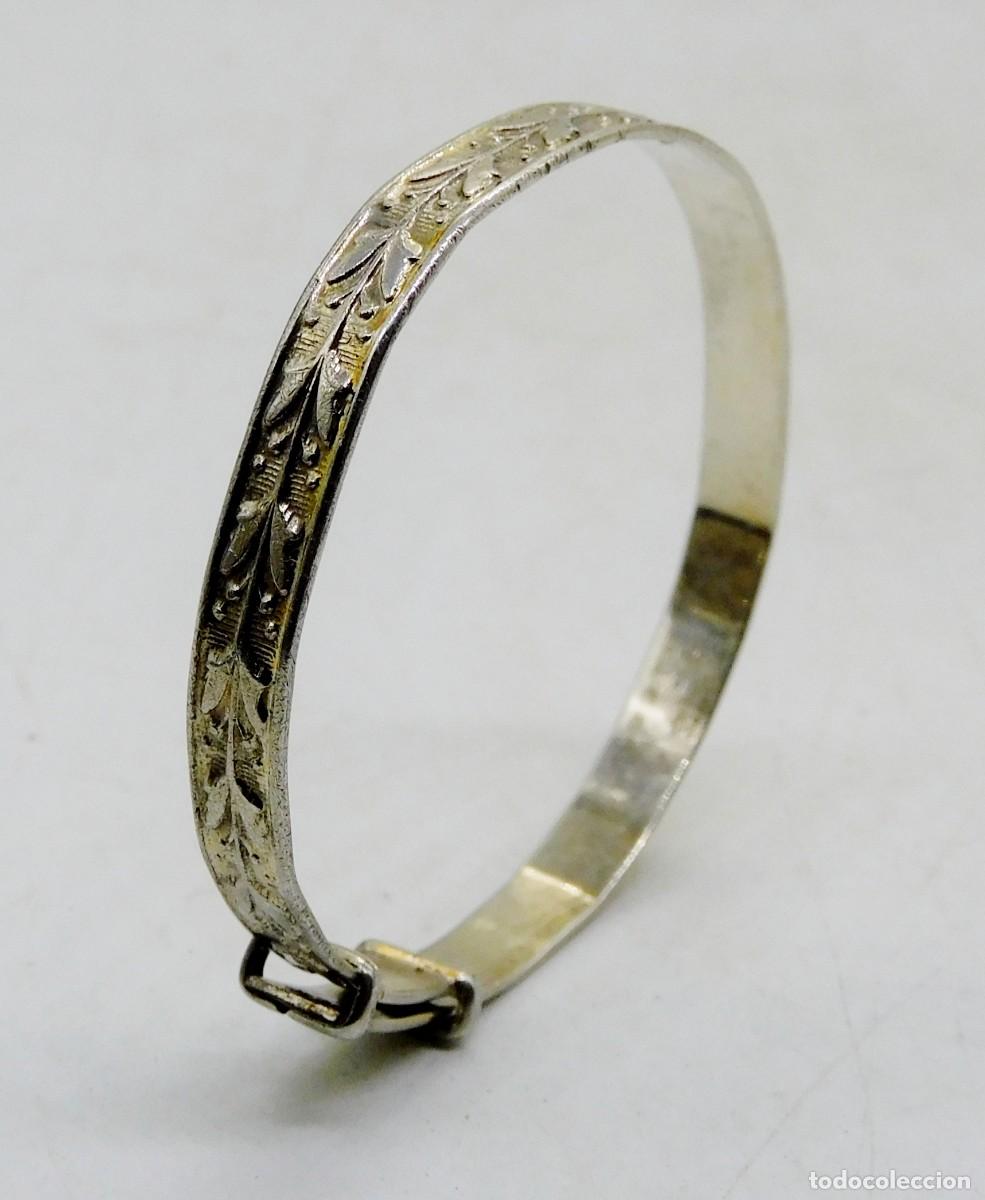 Antig&uuml;edades: PULSERA INFANTIL AJUSTABLE DE PLATA S. XX - Foto 1