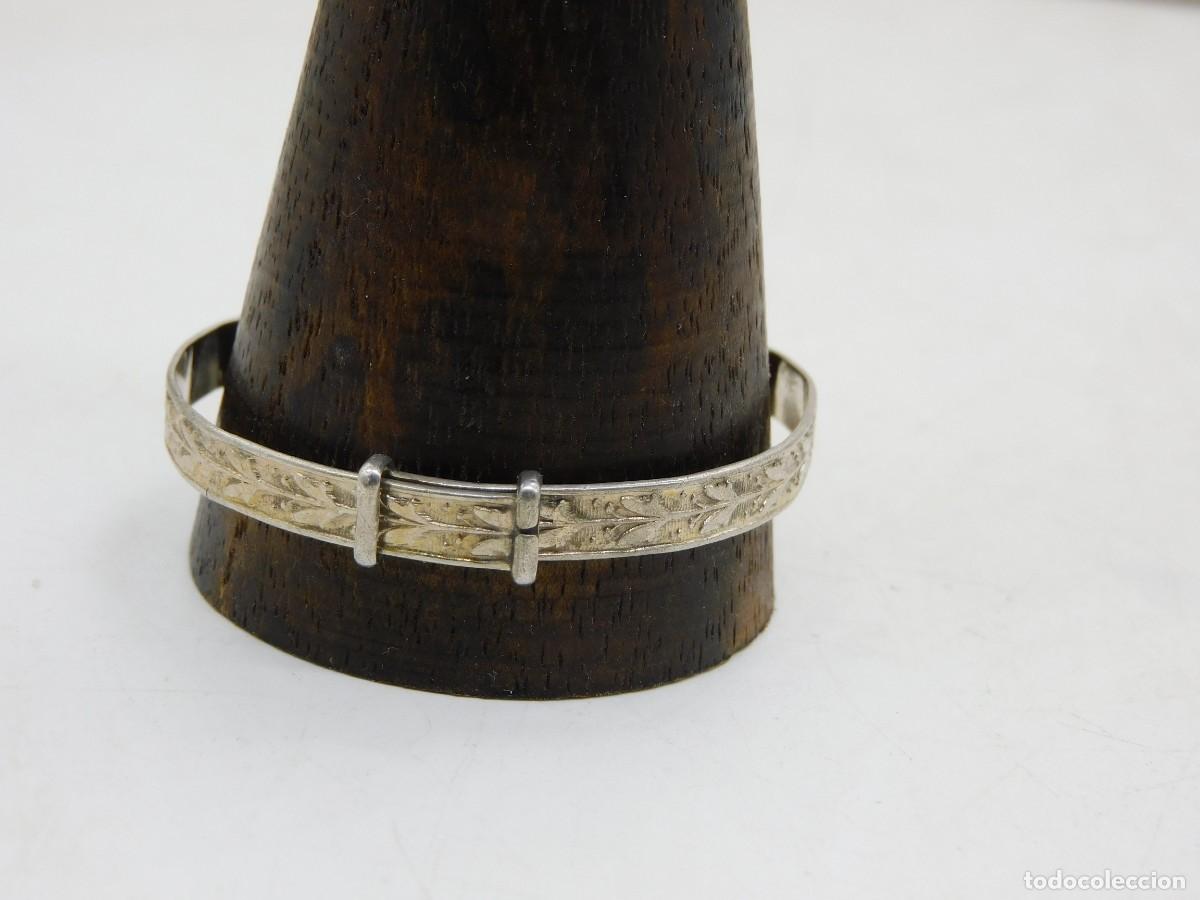 Antig&uuml;edades: PULSERA INFANTIL AJUSTABLE DE PLATA S. XX - Foto 2