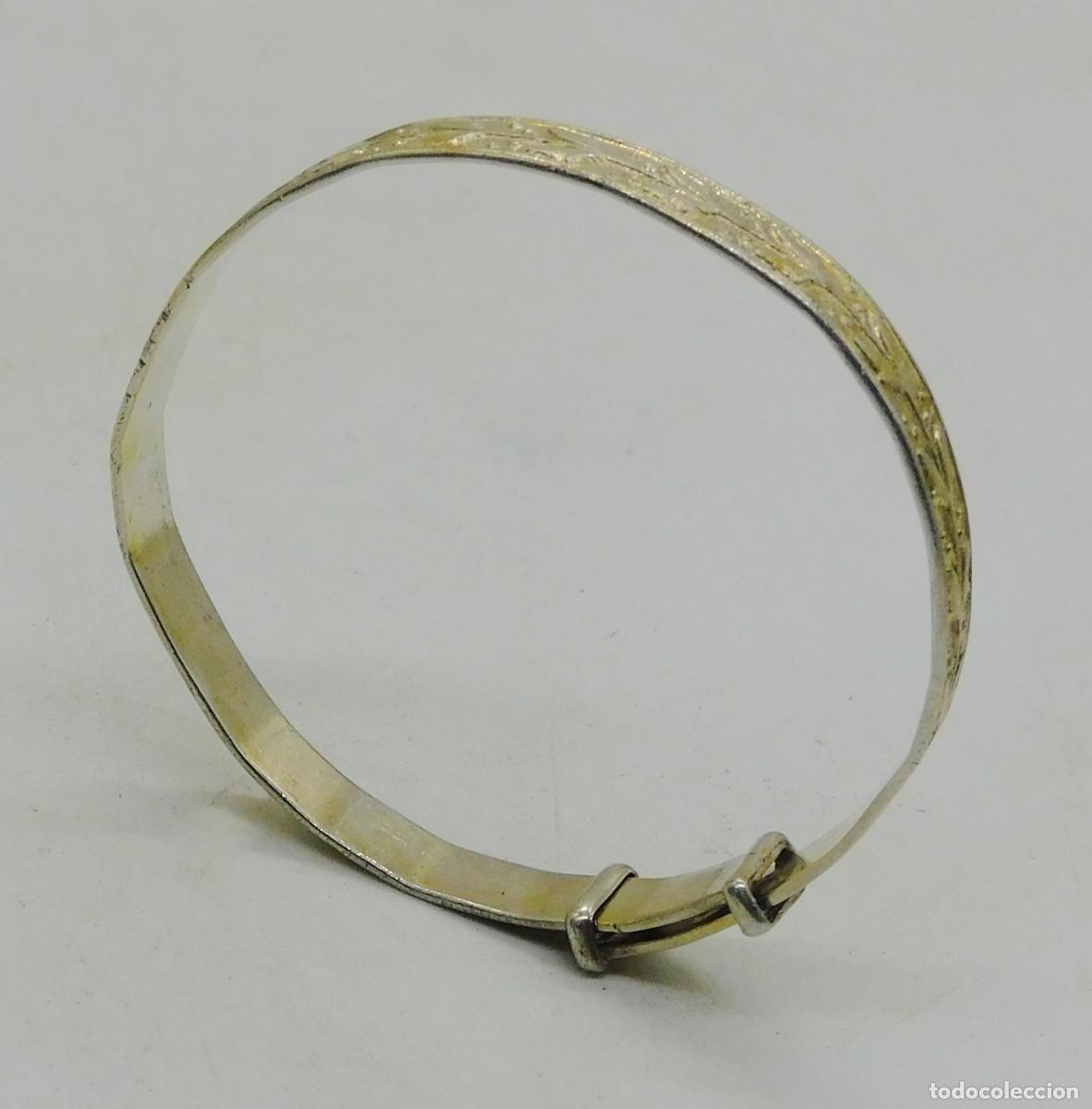 Antig&uuml;edades: PULSERA INFANTIL AJUSTABLE DE PLATA S. XX - Foto 6