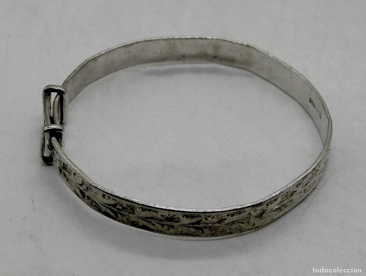 Antig&uuml;edades: PULSERA INFANTIL AJUSTABLE DE PLATA S. XX - Foto 8
