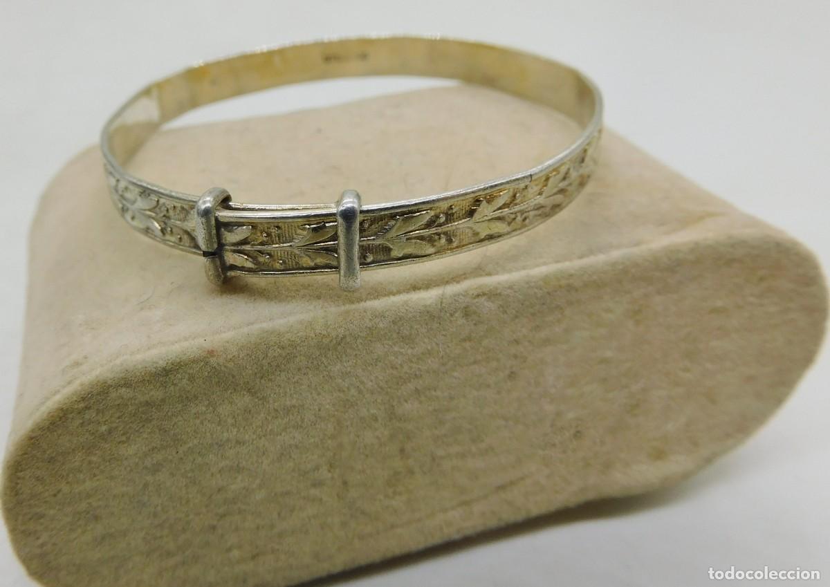Antig&uuml;edades: PULSERA INFANTIL AJUSTABLE DE PLATA S. XX - Foto 10