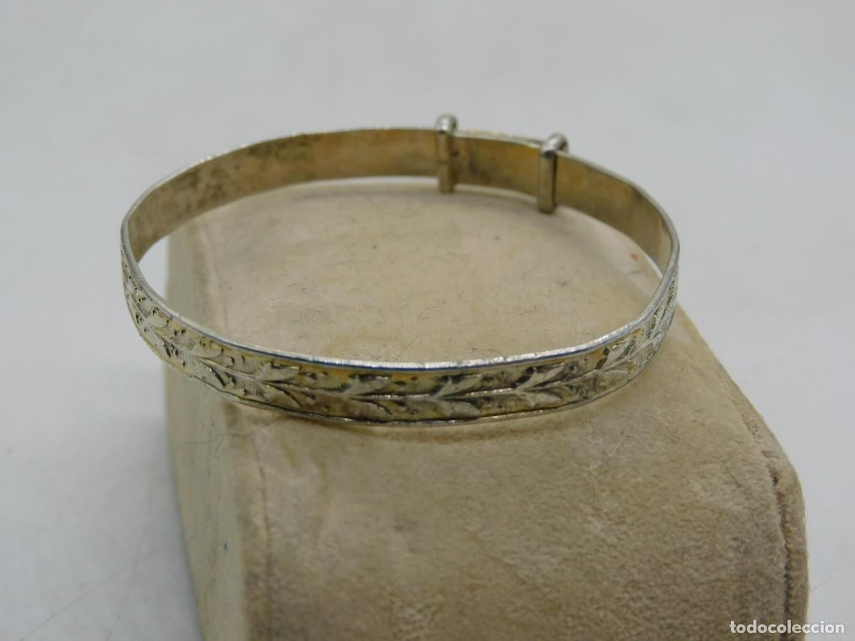 Antig&uuml;edades: PULSERA INFANTIL AJUSTABLE DE PLATA S. XX - Foto 11