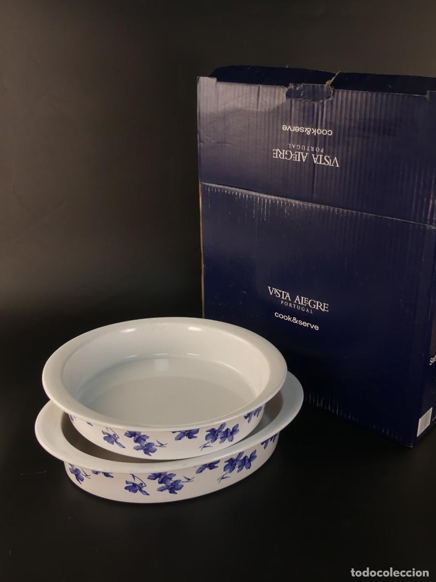 Antiquit&auml;ten: JUEGO DE 2 RECIPIENTES DE PORCELANA DE VISTA ALEGRE CON CAJA