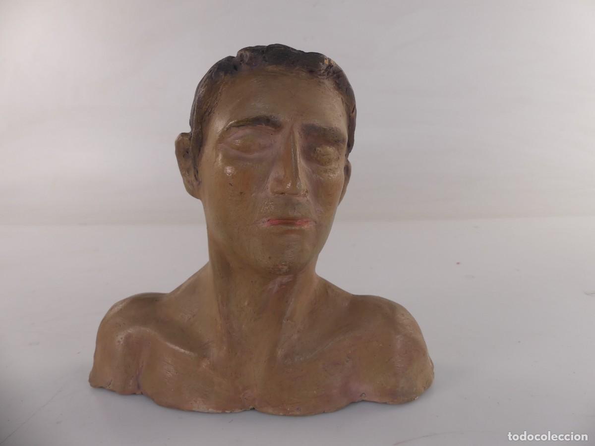 Antiquit&auml;ten: BONITA FIGURA DE ESCAYOLA BUSTO DE HOMBRE