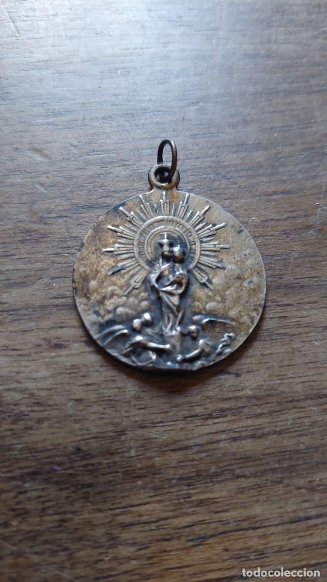 Antig&uuml;edades: Antigua medalla de plata Souvenir del Pilar Zaragoza