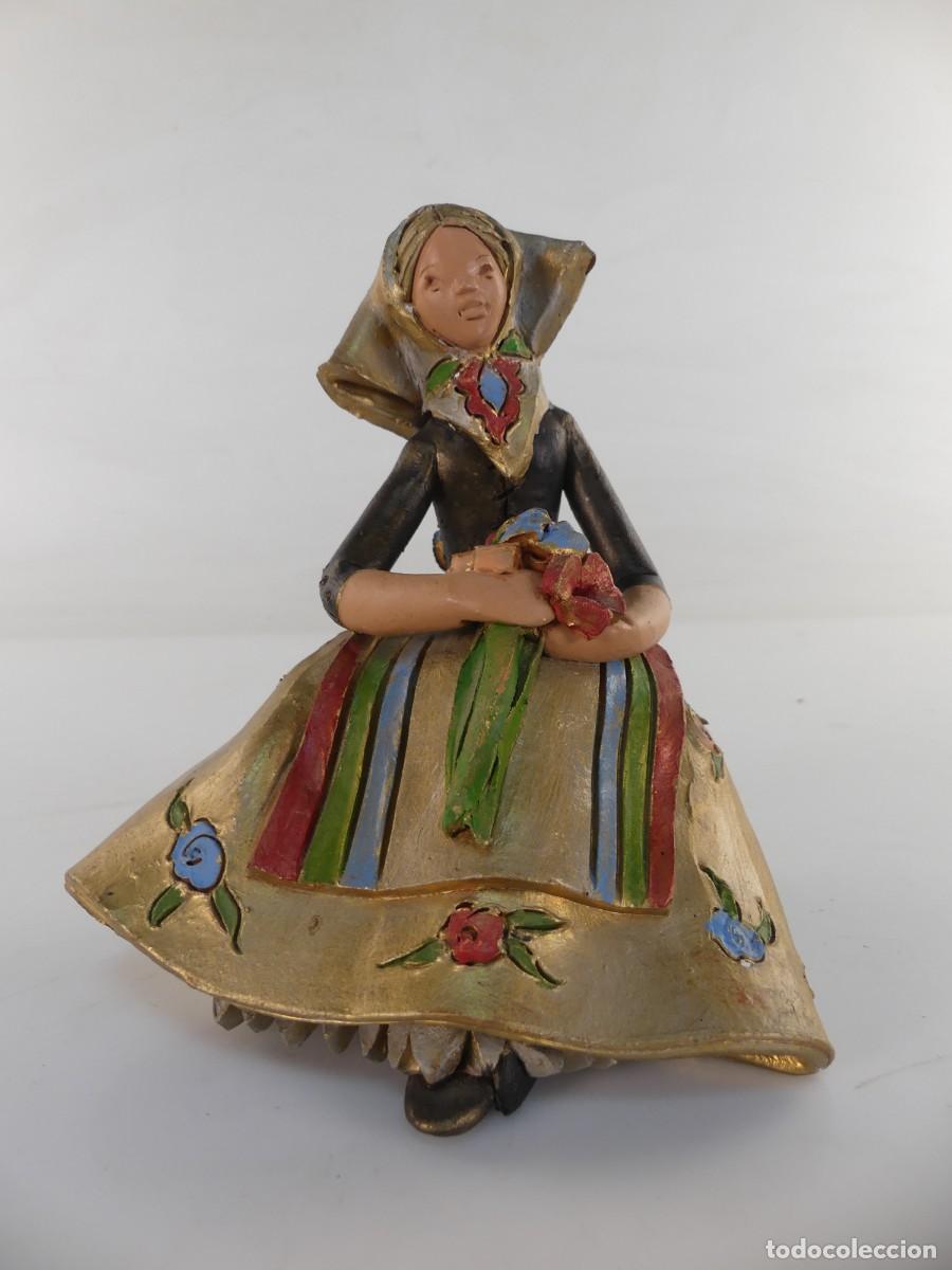 Antiquit&auml;ten: BONITA FIGURA DE BARRO CERAMICA FIRMADA FIRMA ILEGIBLE
