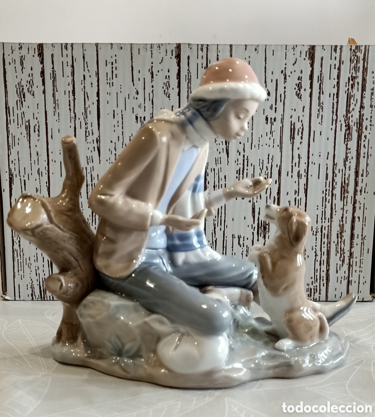 Antig&uuml;edades: Preciosa figura Nao de Lladr&oacute;