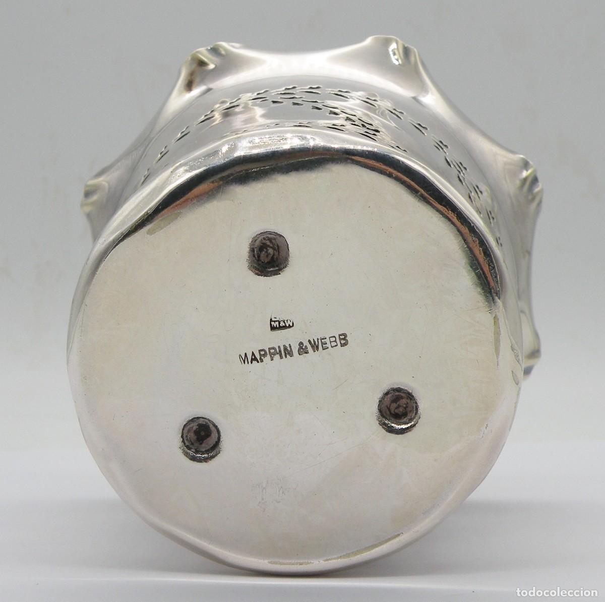 Antig&uuml;edades: DELICADO FLORERO SILVER PLATED INGL&Eacute;S - Foto 6