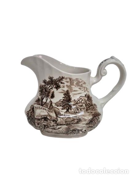 Antiques: Preciosa Lechera - en Porcelana Esmaltada - Ridgway - Ironstone - England