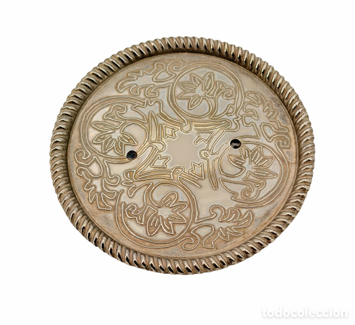 Antig&uuml;edades: Plato de relieves Plateado