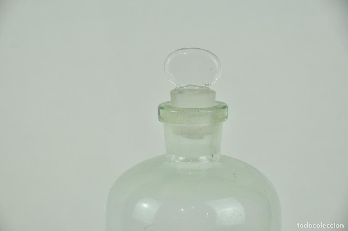 Antig&uuml;edades: Bote de farmacia transparente - Foto 2