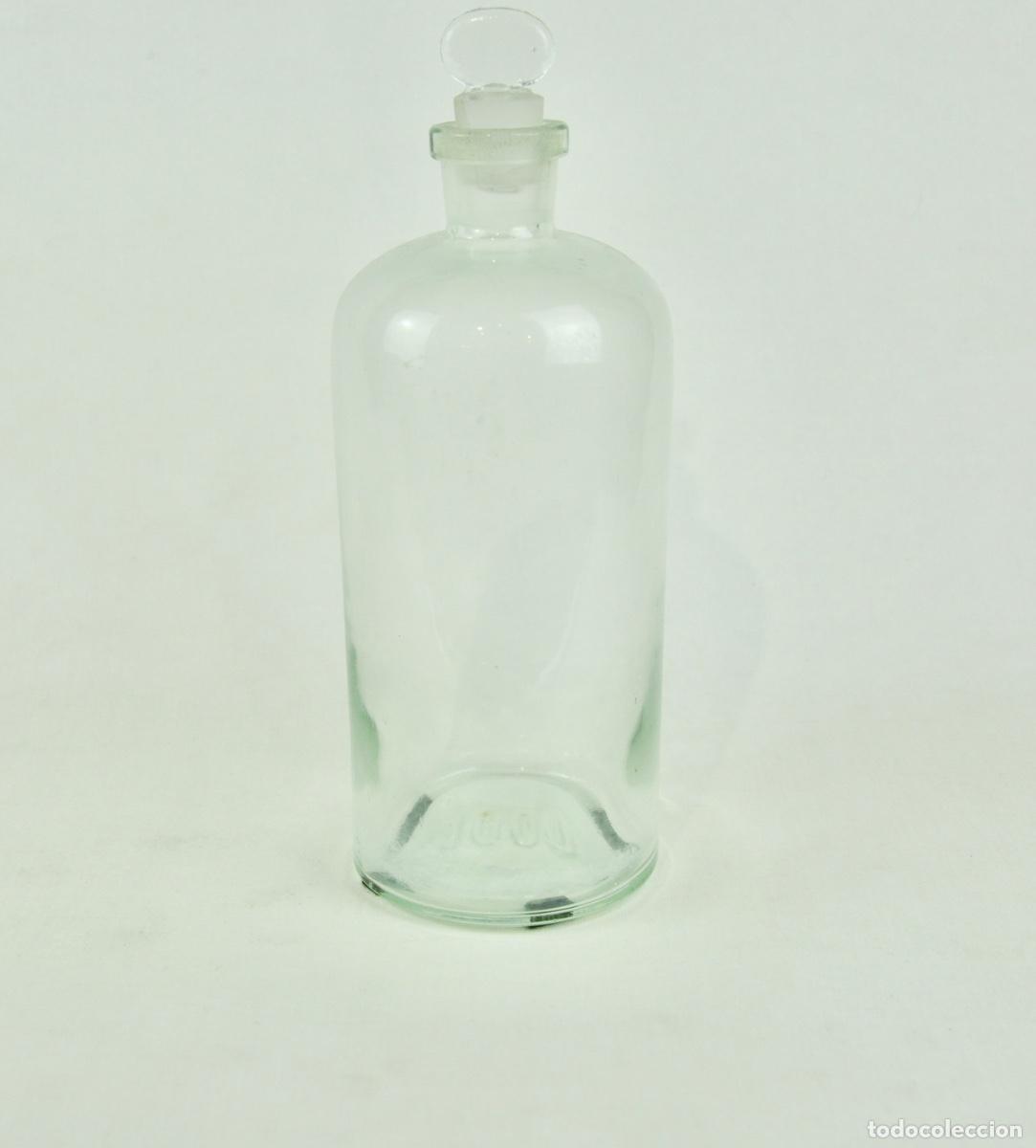 Antig&uuml;edades: Bote de farmacia transparente - Foto 3