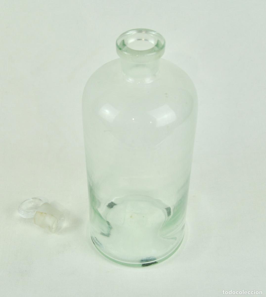 Antig&uuml;edades: Bote de farmacia transparente - Foto 5
