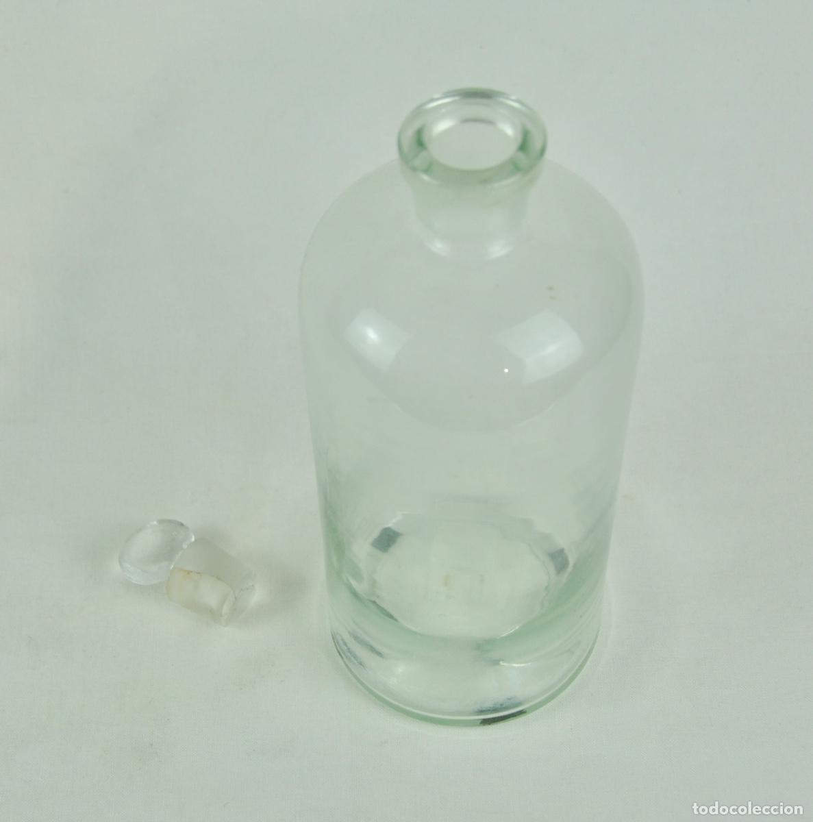 Antig&uuml;edades: Bote de farmacia transparente - Foto 6