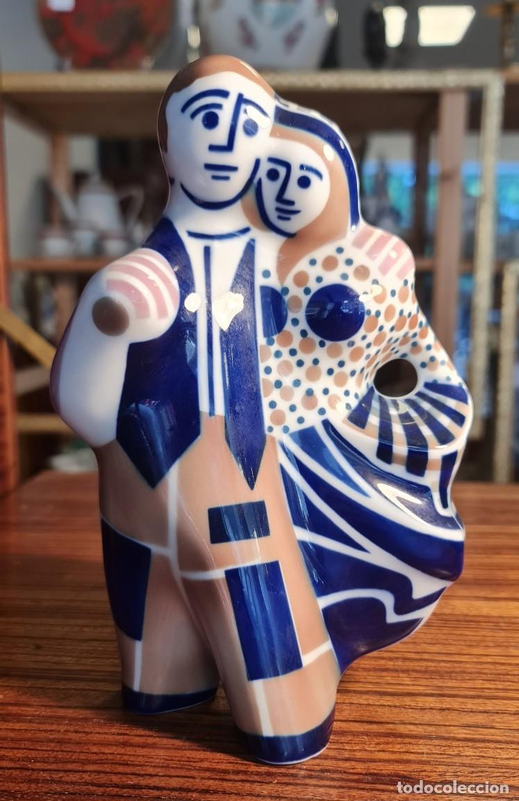Antig&uuml;edades: Figura de Sargadelos &rdquo;Pareja de Labradores&rdquo;