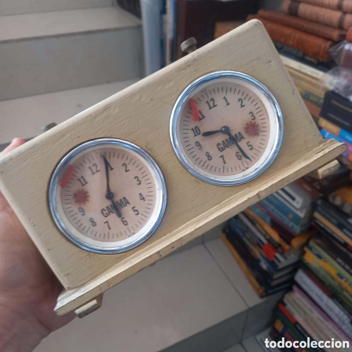 Antig&uuml;edades: RELOJ ANTIGUO CUERDA PARA JUGAR AJEDREZ / NO FUNCIONA