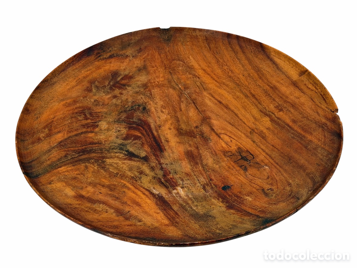 Antiquit&eacute;s: Antigua Bandeja de Madera de Boj