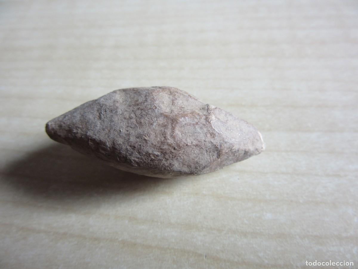 Antig&uuml;edades: Bala de honda &Eacute;poca romana Plomo longitud 4 cm