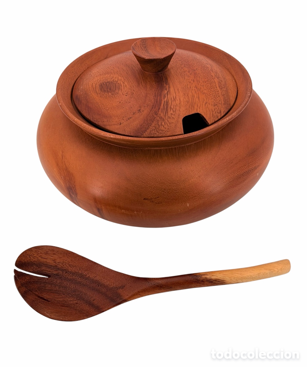 Oggetti Antichi: Antigua Sopera Artesanal de Madera