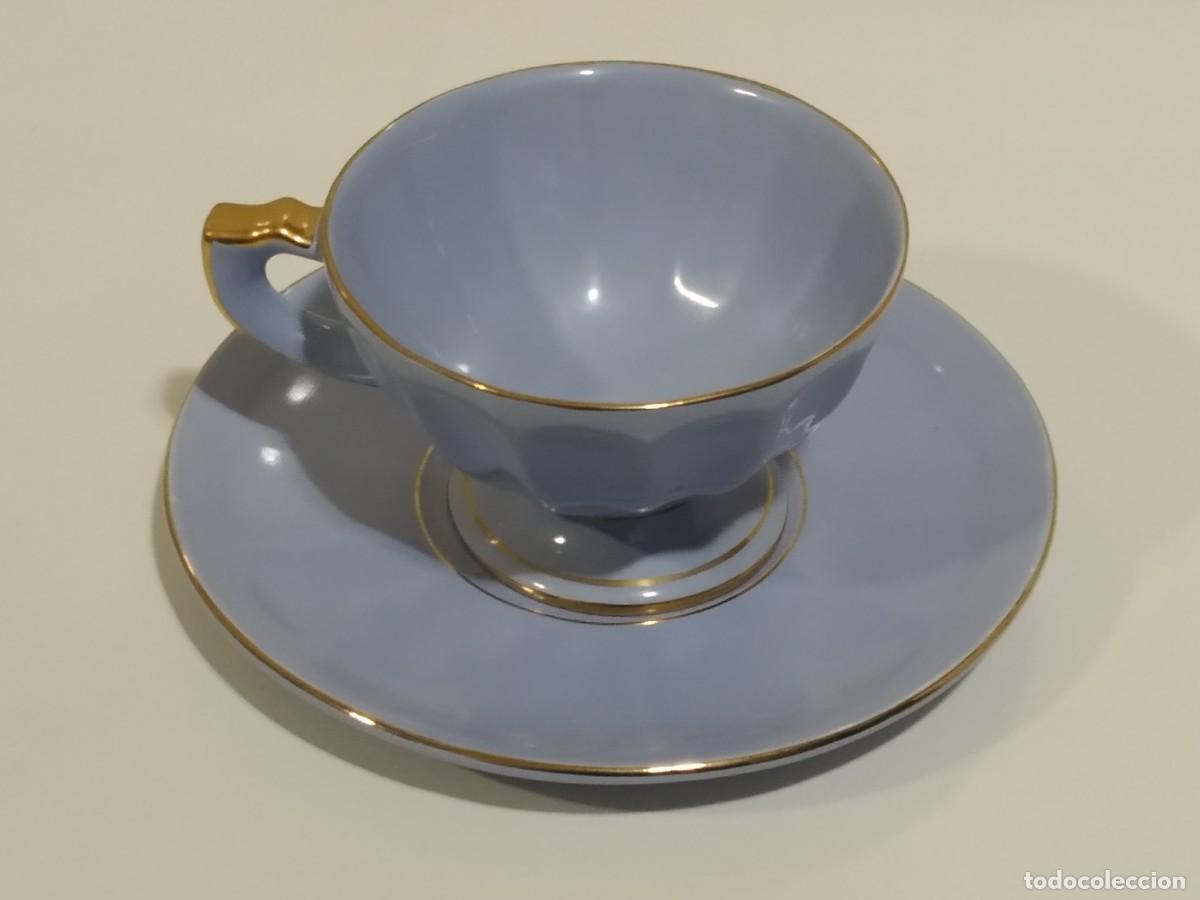 Antiquit&eacute;s: RB ALCOBA&Ccedil;A PORTUGAL JUEGO DE TAZA Y PLATO LISO SIN ADORNOS (2)