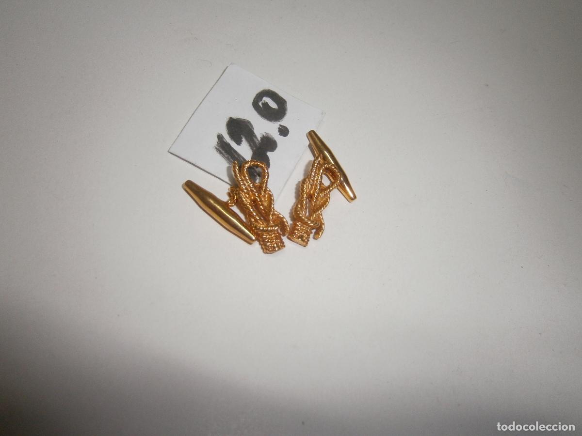 Antig&uuml;edades: GEMELOS DORADOS DISE&Ntilde;O NUDO MARINERO