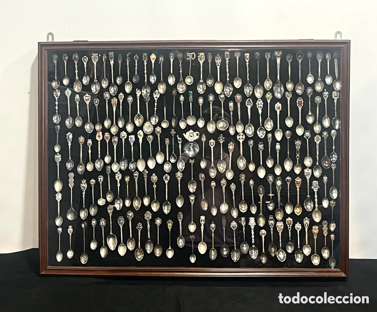 Antig&uuml;edades: COLECCI&Oacute;N DE 152 CUCHARAS DE CAFE DE TODO EL MUNDO - DIFERENTES MATERIALES