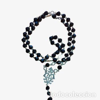 Antiques: ROSARIO DE AZABACHE Y PLATA