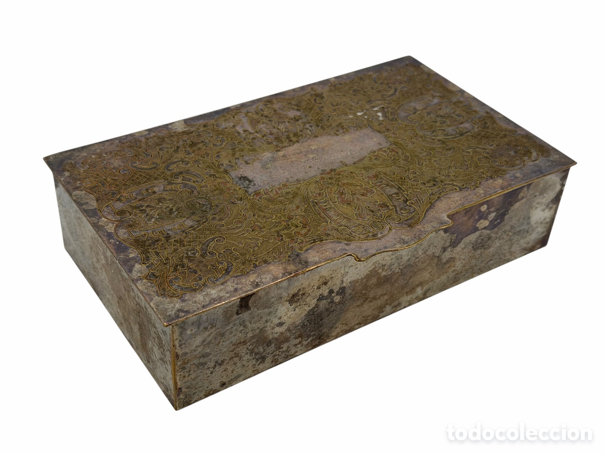 Antiquit&eacute;s: Antigua Caja Plateada Inglesa